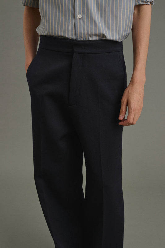Trousers Antonin - Dark Navy - Wool - Men