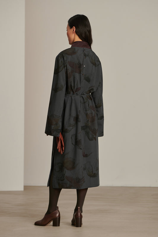 Cyclades dress - Anthracite Grey - Wool - Women
