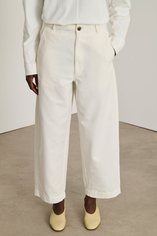 Clovis trousers - Ecru - Cotton - Women