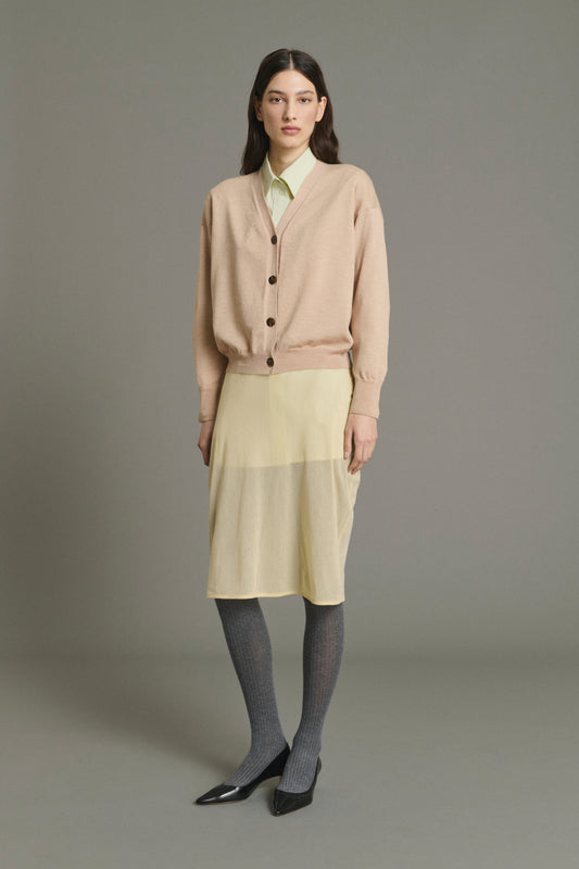 Idem Cardigan - Blush Beige - Merino Wool - Women