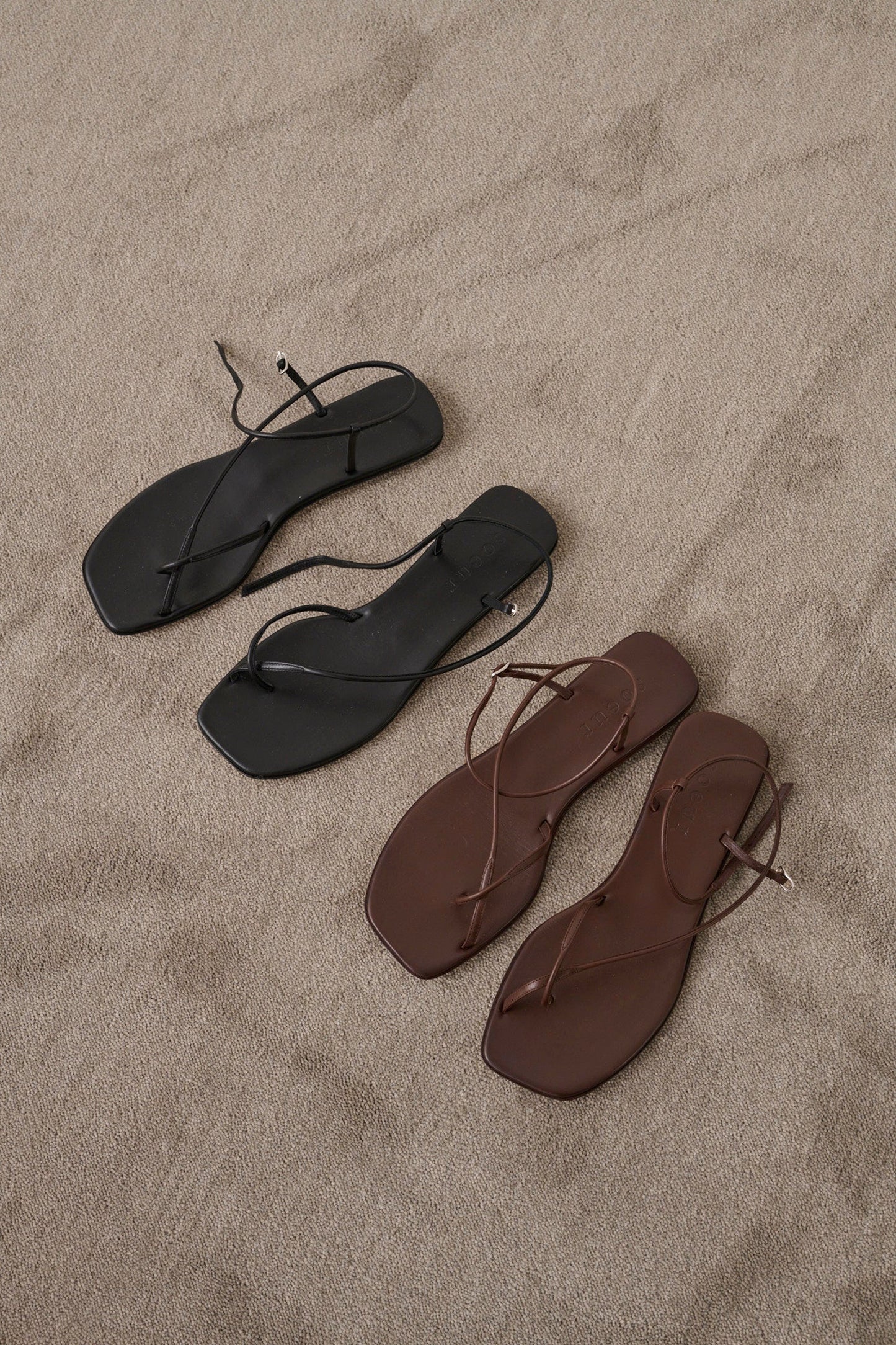Rosalie Sandals - Brown - Leather - Women