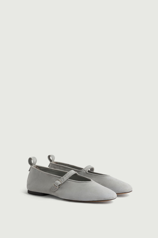 Ballerines Madeline - Gris Clair - Cuir - Femme