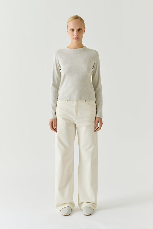 T-shirt Flavie - Marl Grey - Cotton - Women