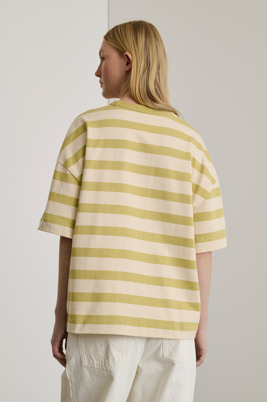 Tee-Shirt Adam - Écru/Sauge - Coton - Femme