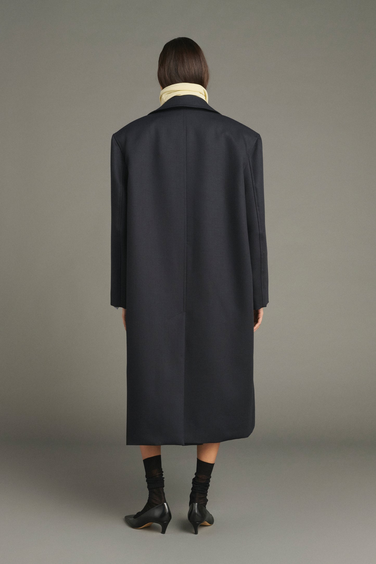 Liam Coat - Deep Navy - Wool - Women