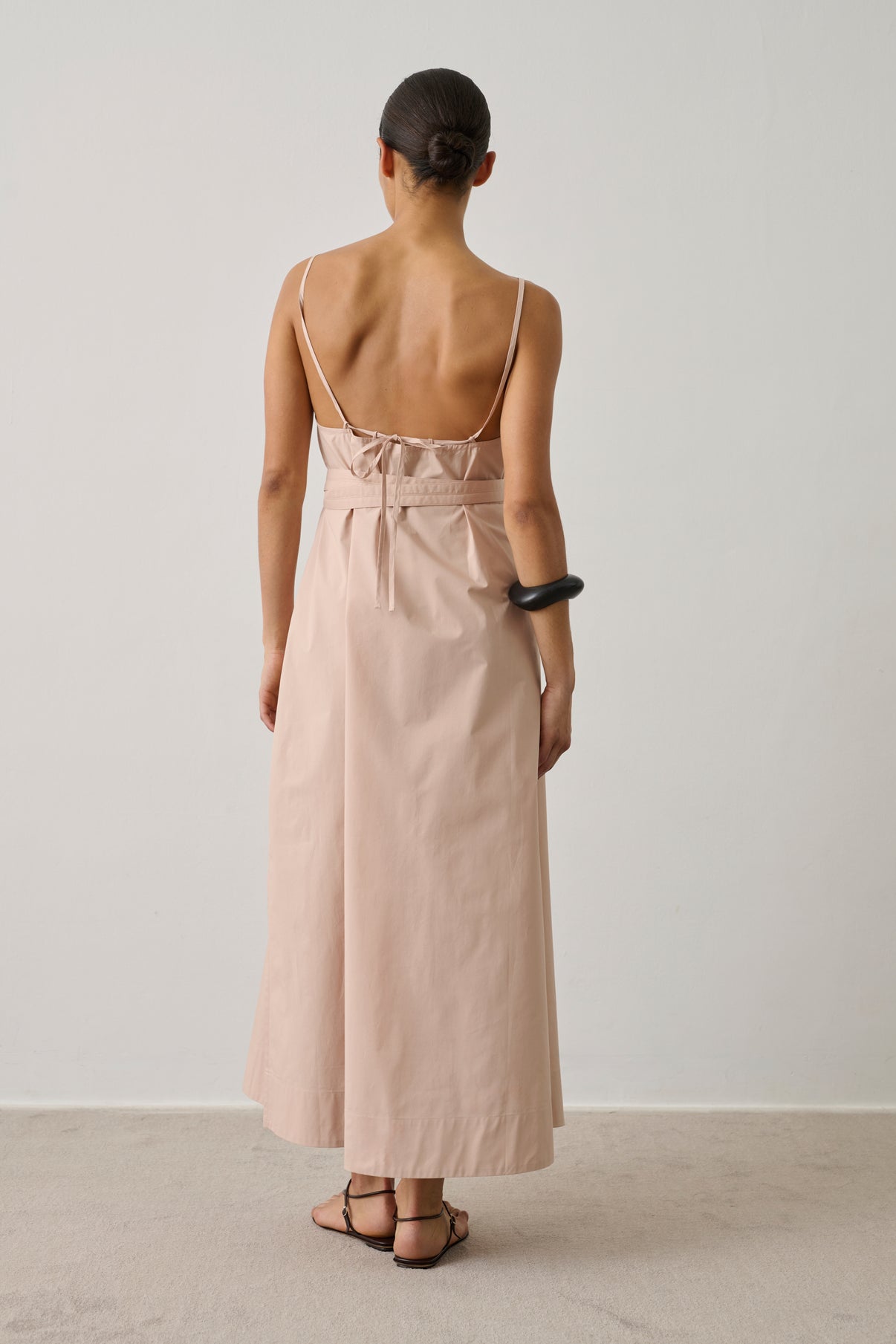 Heidi dress - Blush Pink - Cotton - Women vue 2