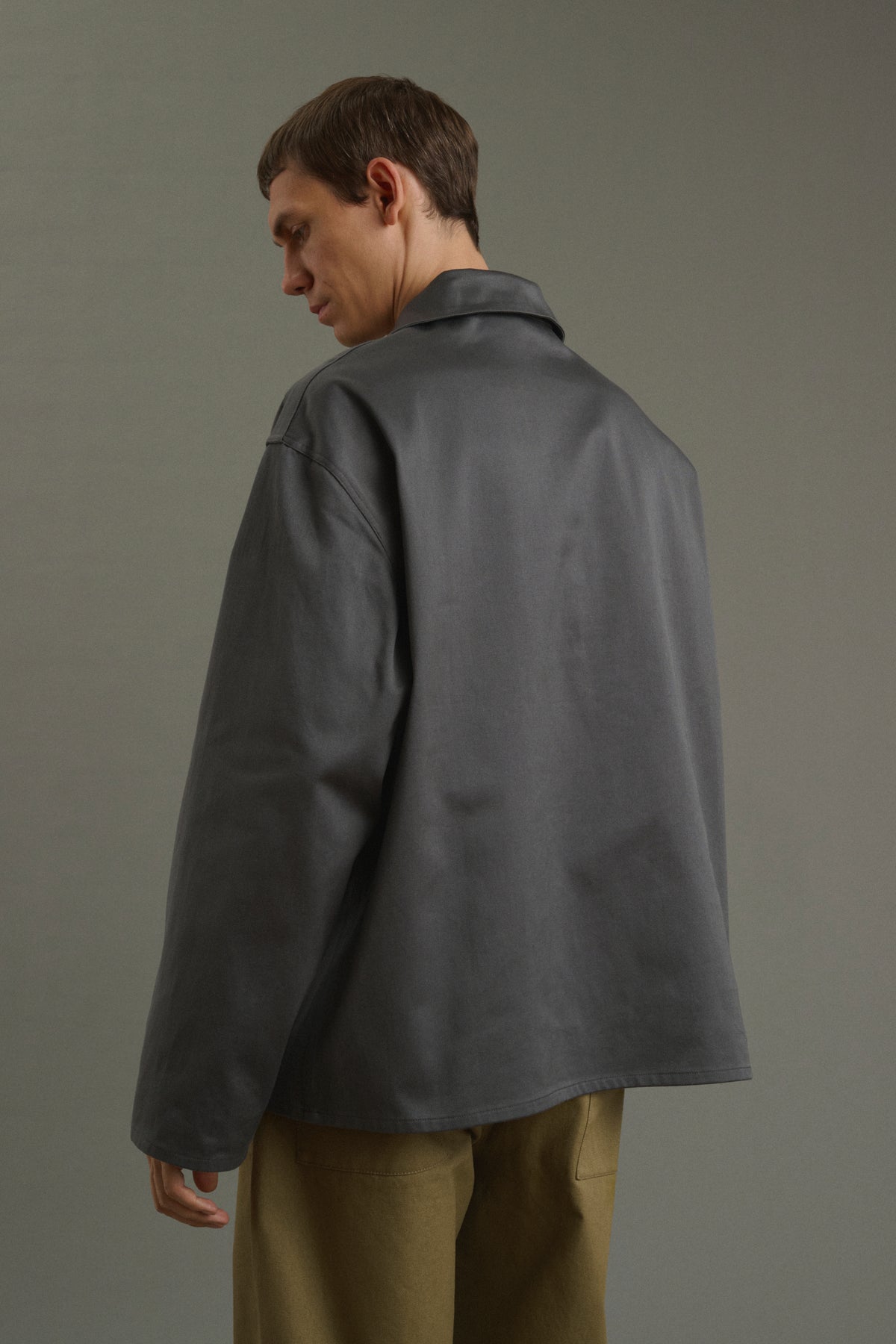 Pierre smock - Dark Grey - Cotton - Men vue 2