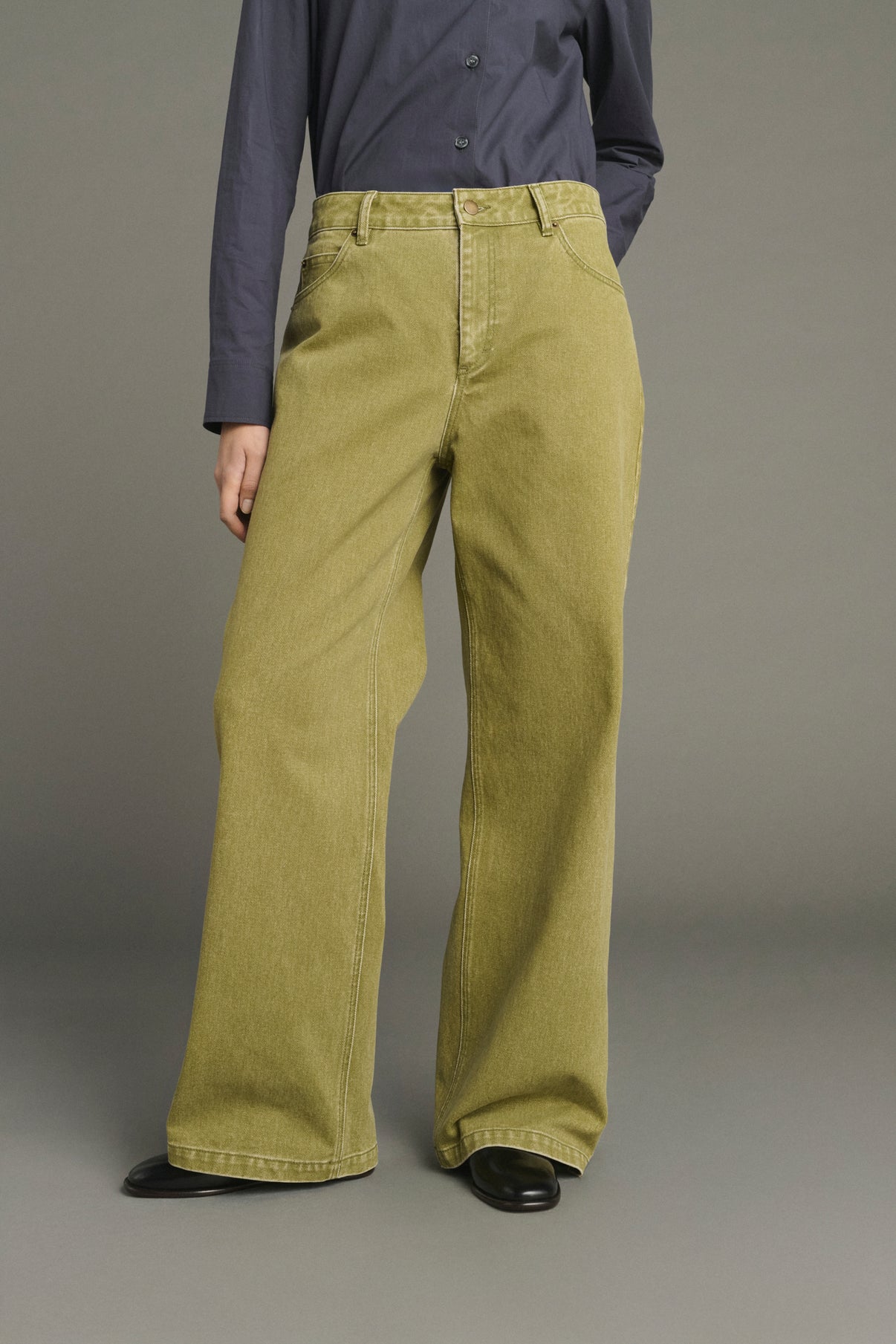 Karl pullover - Heathered Brown - Merino Wool - Women vue 2