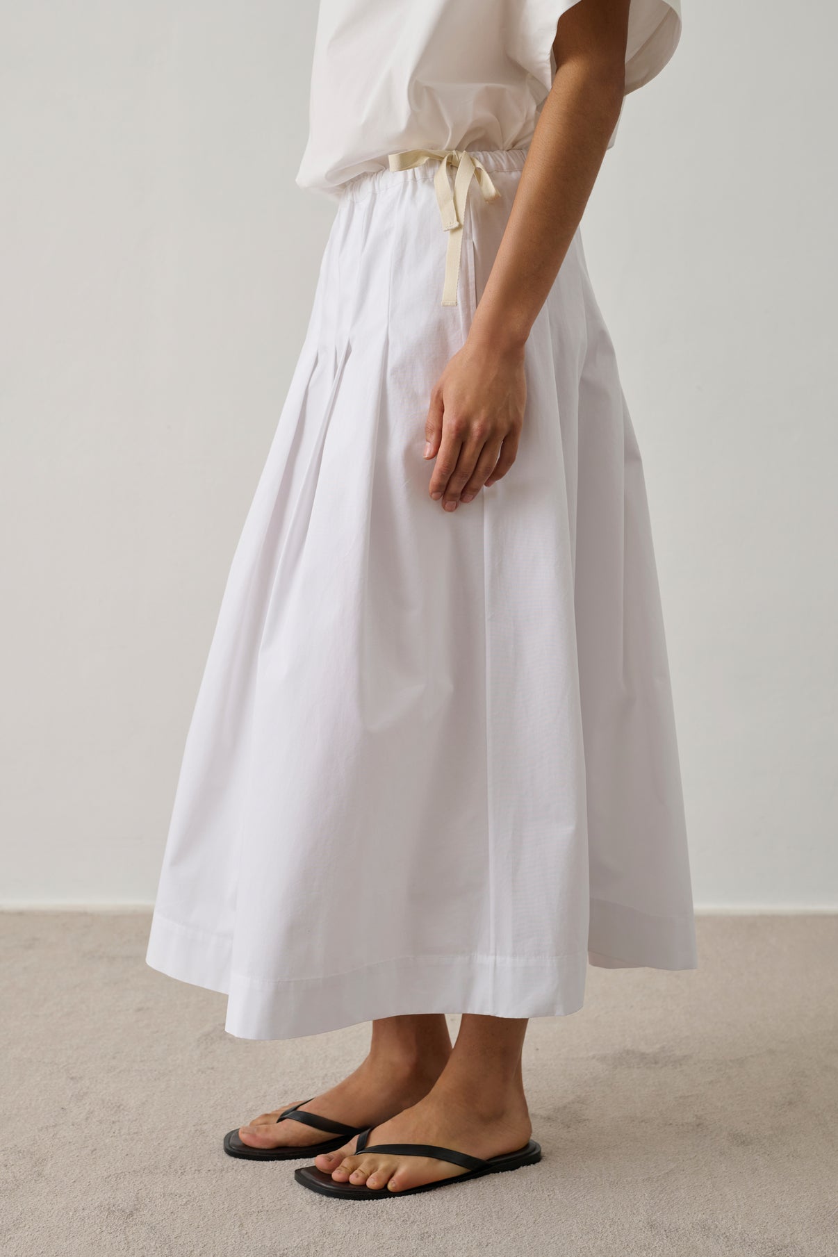 Skirt Amalia - Off-White - Cotton - Women vue 3