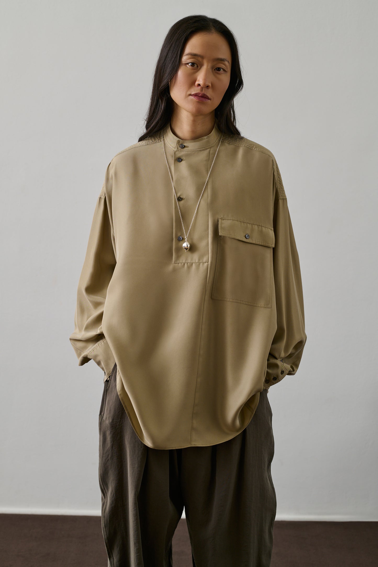 Chemise Glasgow - Beige - Soie - Femme