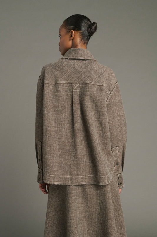 Jana Blouse - Brown Marl - Women