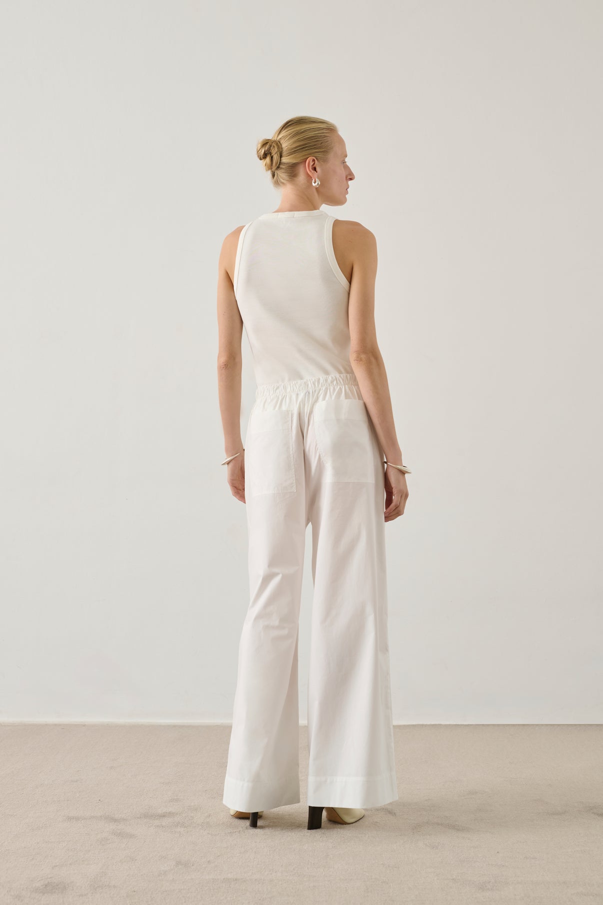 Débardeur Dolly - Blanc - Coton - Femme vue 3