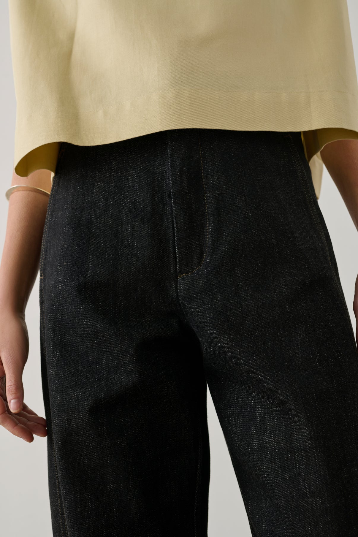 Blair jeans - Raw Black denim - Cotton - Women vue 4