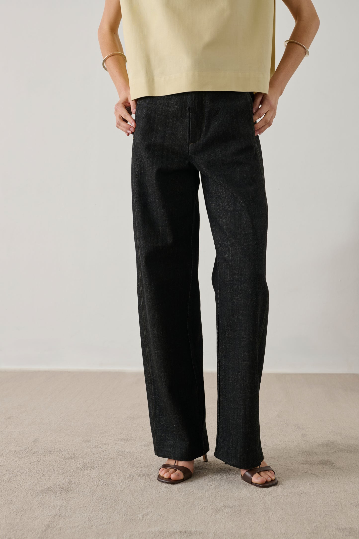 Blair jeans - Raw Black denim - Cotton - Women