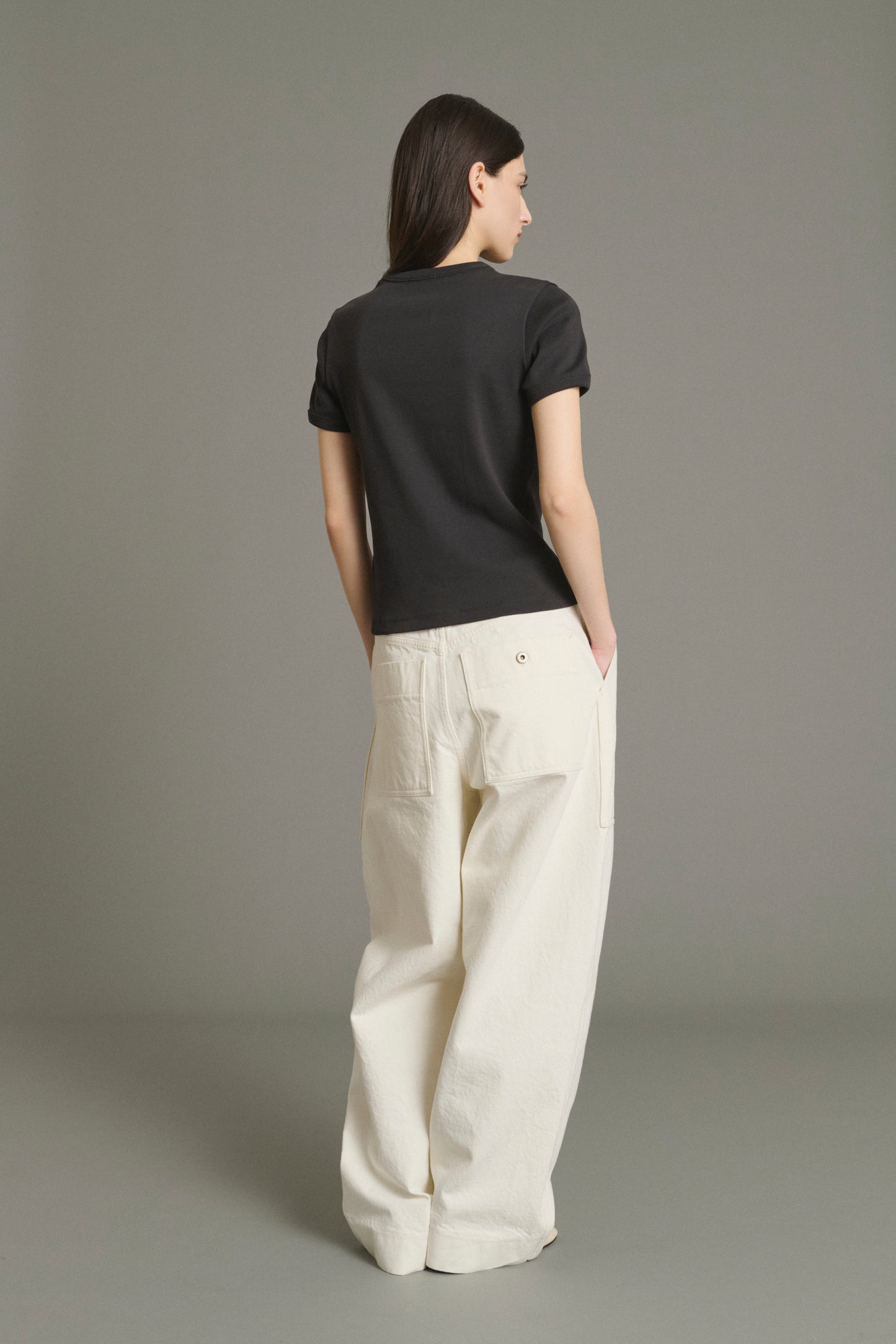 Aristide t-shirt - Charcoal - Cotton - Women