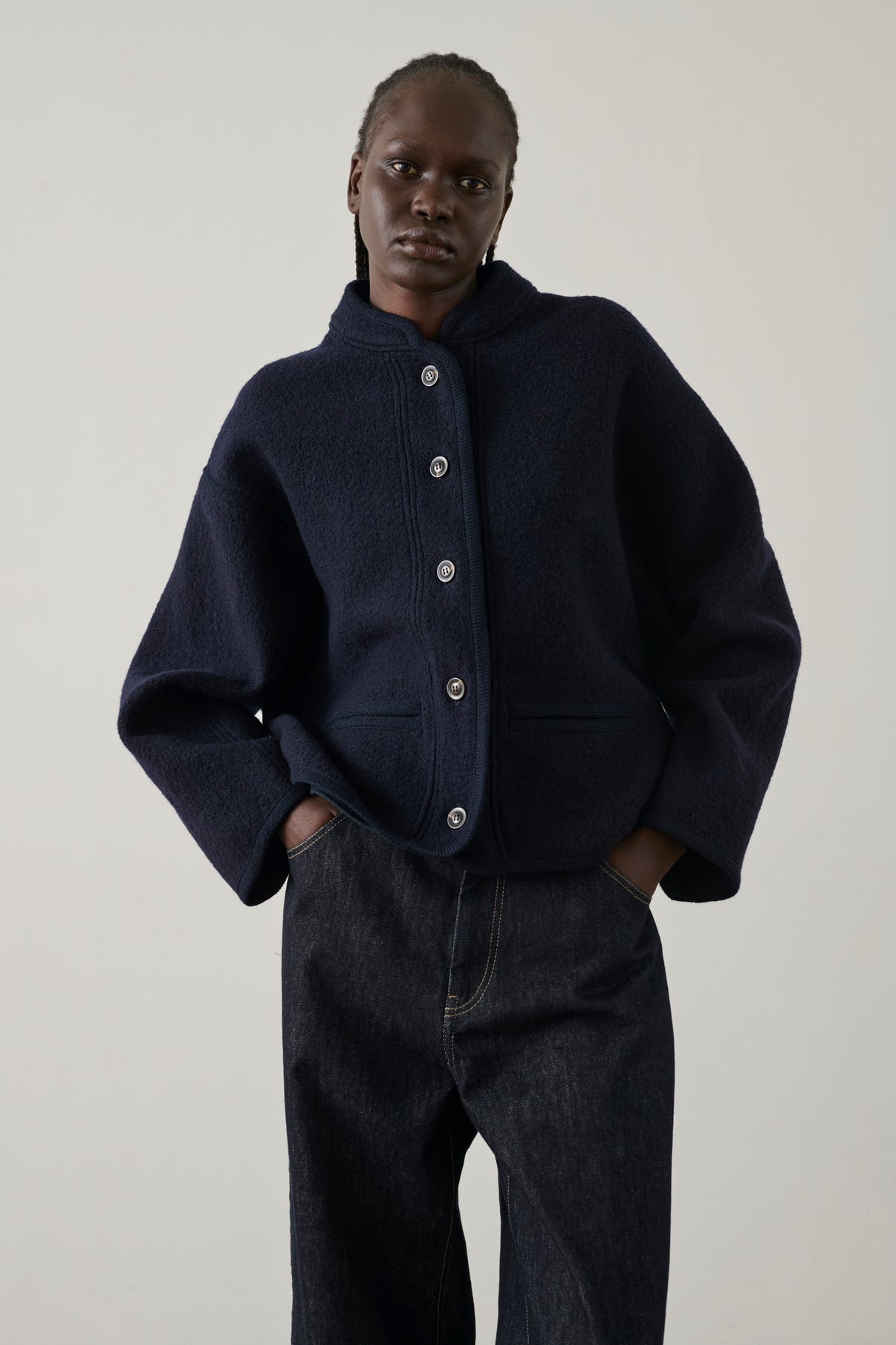 Veste Olympe - Navy - Laine - Femme vue 5