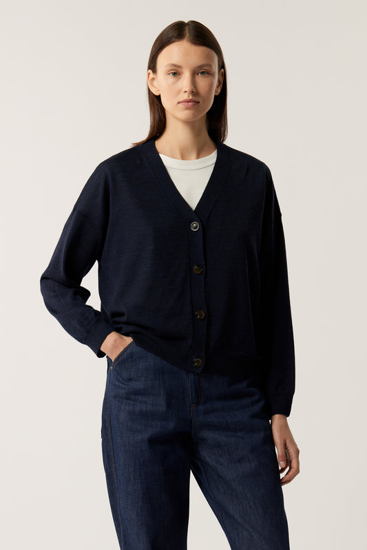 Cardigan Idem - Navy - Femme